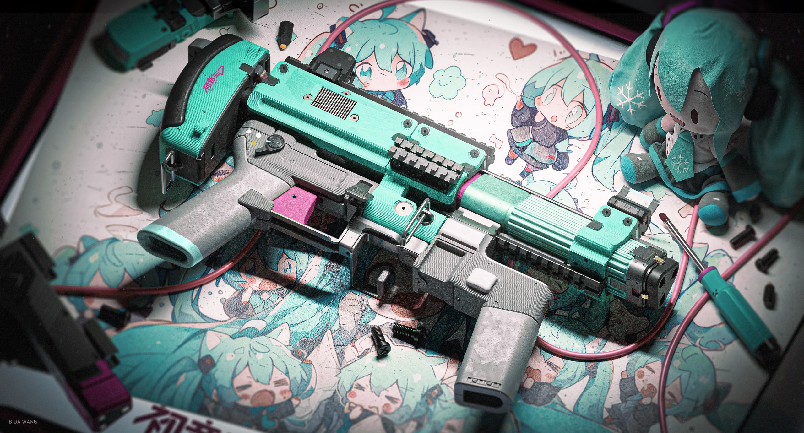 Metal Storm PDW — themed finish, concept artwork by Bida Wang
