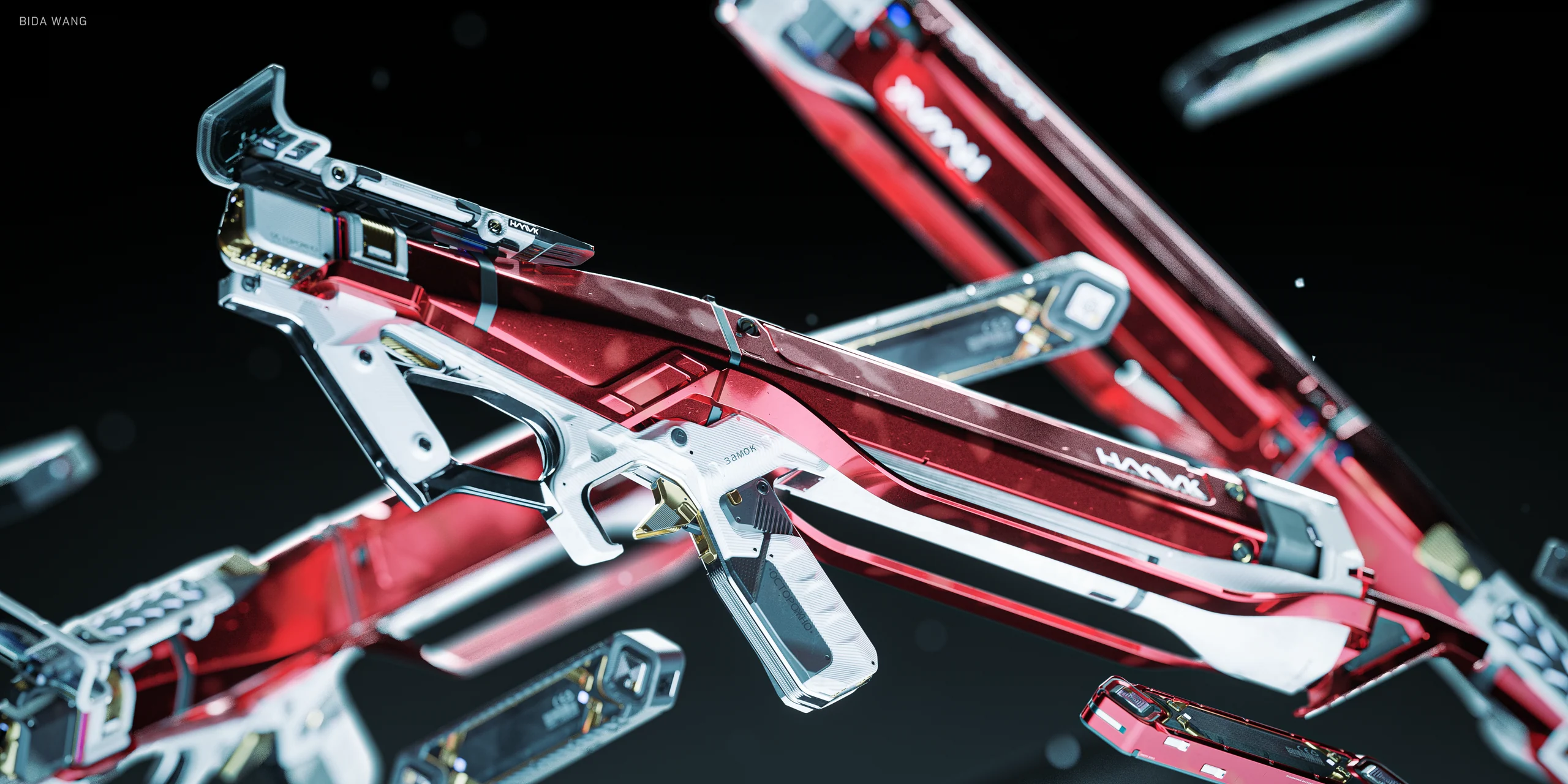 Red finish, concept artwork by Bida Wang